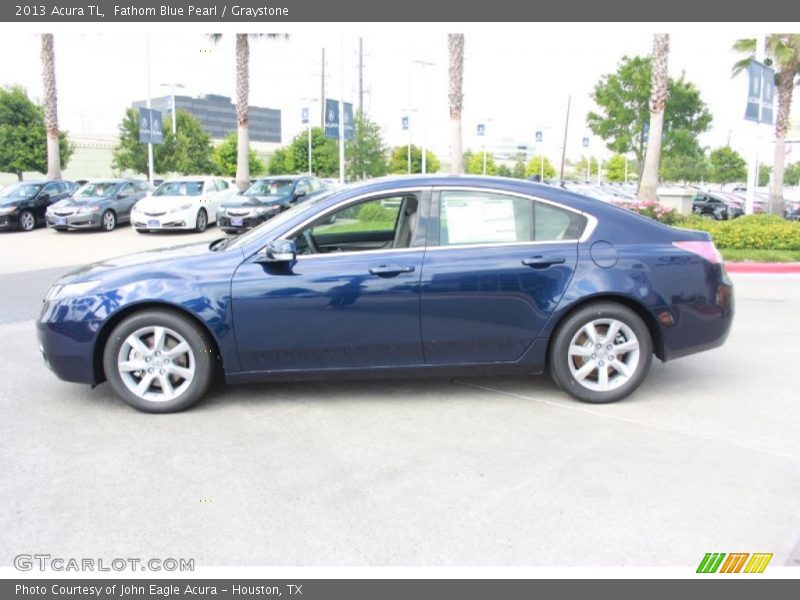 Fathom Blue Pearl / Graystone 2013 Acura TL