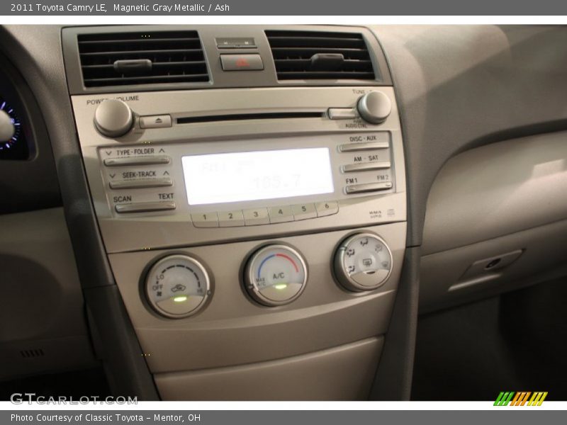 Magnetic Gray Metallic / Ash 2011 Toyota Camry LE