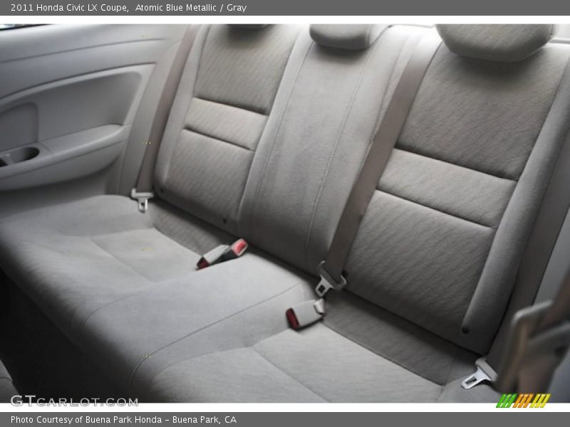 Atomic Blue Metallic / Gray 2011 Honda Civic LX Coupe