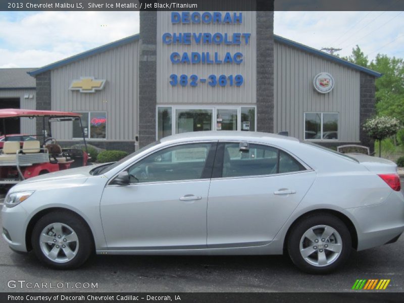 Silver Ice Metallic / Jet Black/Titanium 2013 Chevrolet Malibu LS