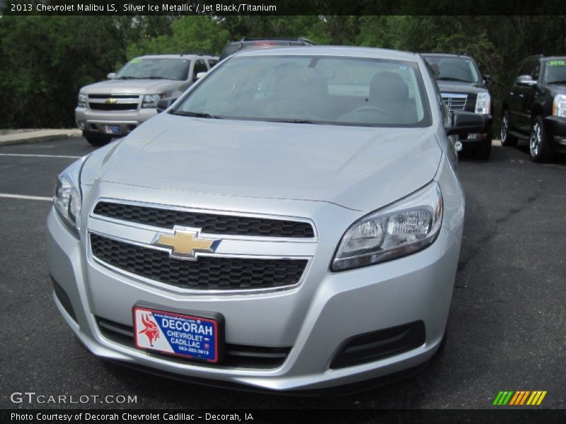 Silver Ice Metallic / Jet Black/Titanium 2013 Chevrolet Malibu LS