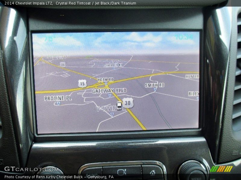 Navigation of 2014 Impala LTZ