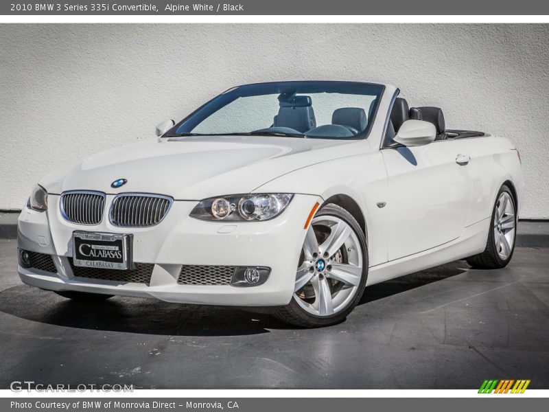 Alpine White / Black 2010 BMW 3 Series 335i Convertible