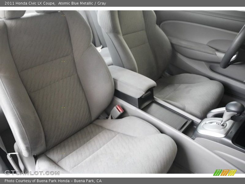 Atomic Blue Metallic / Gray 2011 Honda Civic LX Coupe