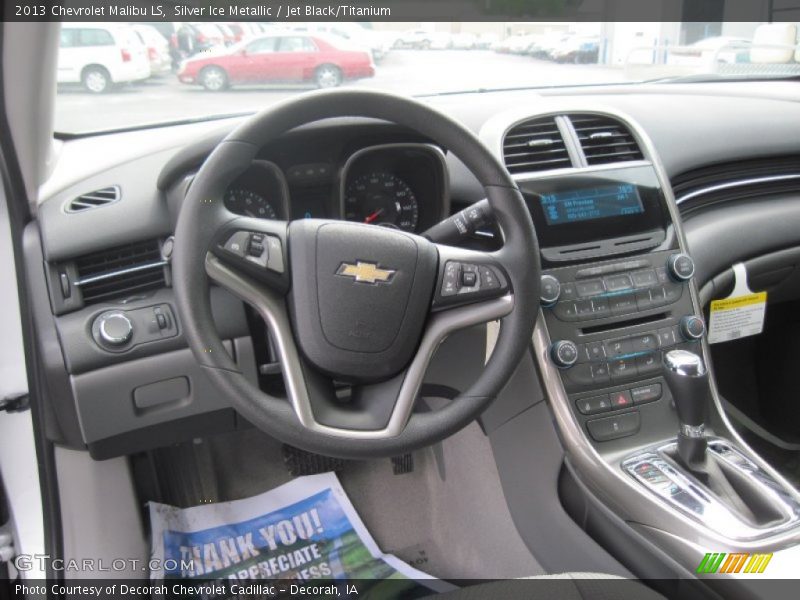 Silver Ice Metallic / Jet Black/Titanium 2013 Chevrolet Malibu LS