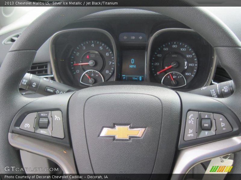 Silver Ice Metallic / Jet Black/Titanium 2013 Chevrolet Malibu LS