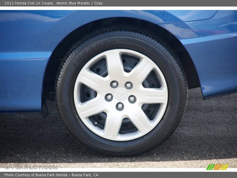 Atomic Blue Metallic / Gray 2011 Honda Civic LX Coupe