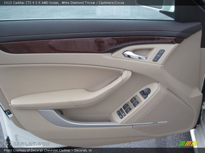 White Diamond Tricoat / Cashmere/Cocoa 2013 Cadillac CTS 4 3.6 AWD Sedan