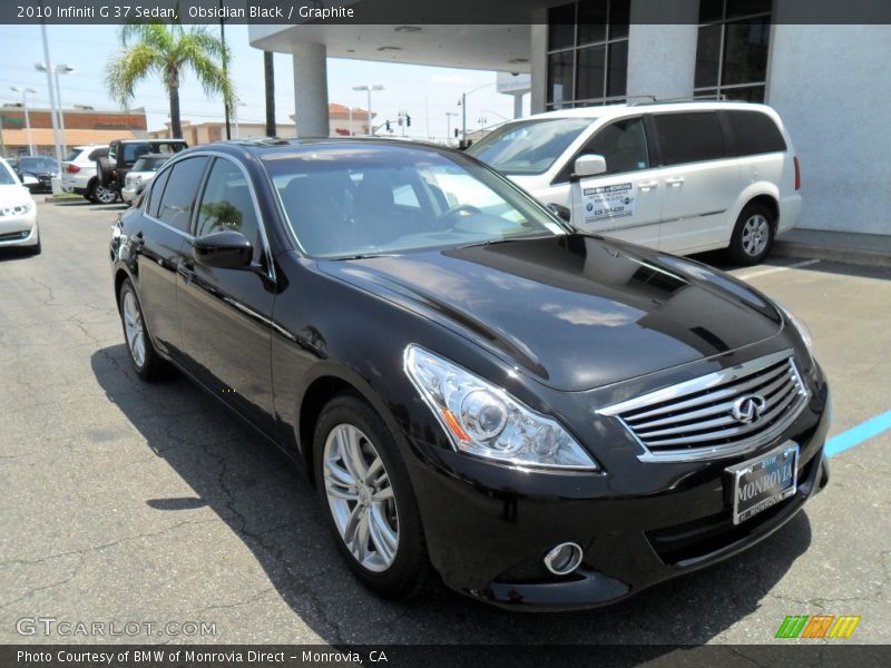 Obsidian Black / Graphite 2010 Infiniti G 37 Sedan