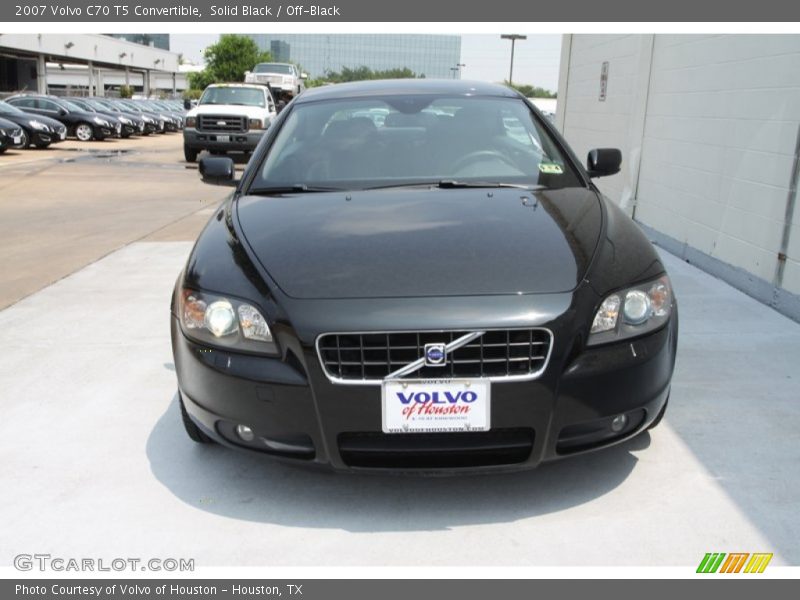 Solid Black / Off-Black 2007 Volvo C70 T5 Convertible