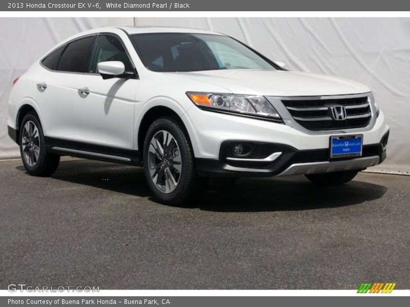 White Diamond Pearl / Black 2013 Honda Crosstour EX V-6