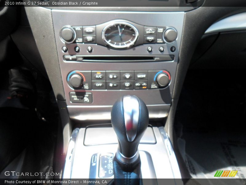 Obsidian Black / Graphite 2010 Infiniti G 37 Sedan