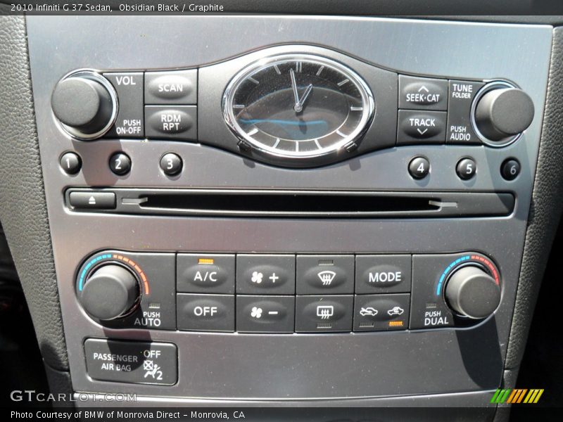 Obsidian Black / Graphite 2010 Infiniti G 37 Sedan
