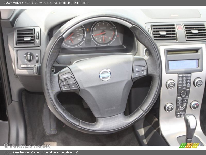 Solid Black / Off-Black 2007 Volvo C70 T5 Convertible