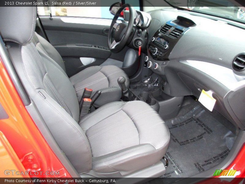 Salsa (Red) / Silver/Silver 2013 Chevrolet Spark LS