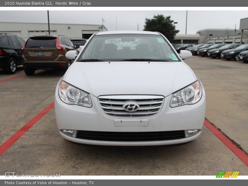 Nordic White / Gray 2010 Hyundai Elantra GLS