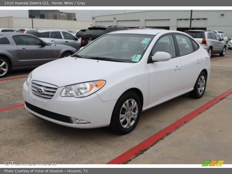 Nordic White / Gray 2010 Hyundai Elantra GLS
