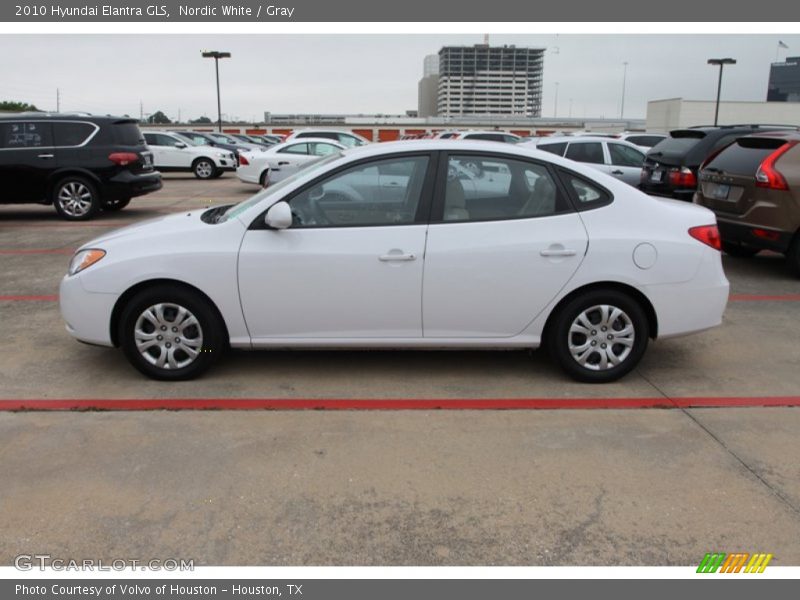 Nordic White / Gray 2010 Hyundai Elantra GLS