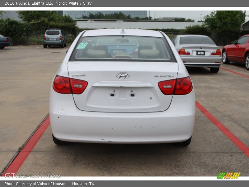 Nordic White / Gray 2010 Hyundai Elantra GLS