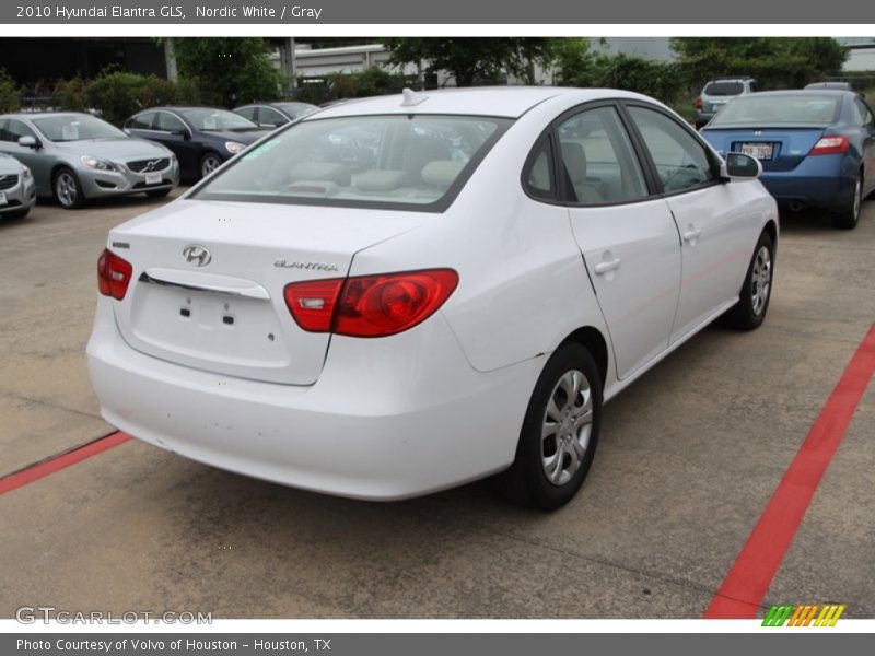 Nordic White / Gray 2010 Hyundai Elantra GLS