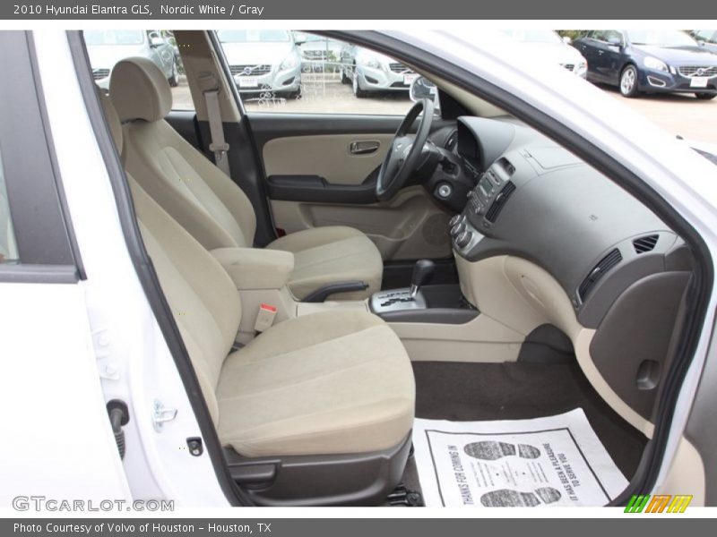 Nordic White / Gray 2010 Hyundai Elantra GLS