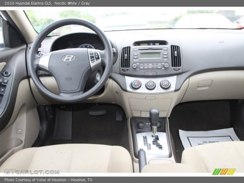 Nordic White / Gray 2010 Hyundai Elantra GLS