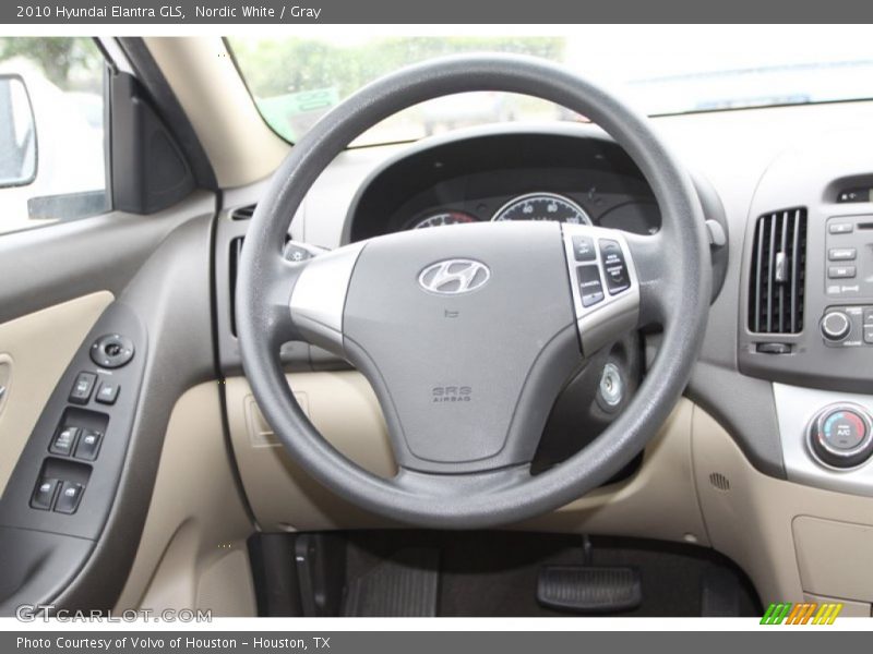 Nordic White / Gray 2010 Hyundai Elantra GLS