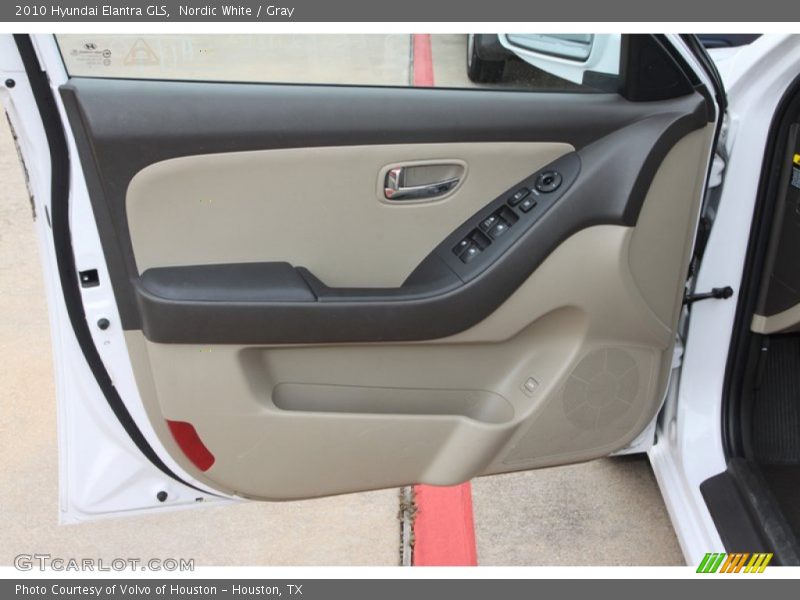 Nordic White / Gray 2010 Hyundai Elantra GLS