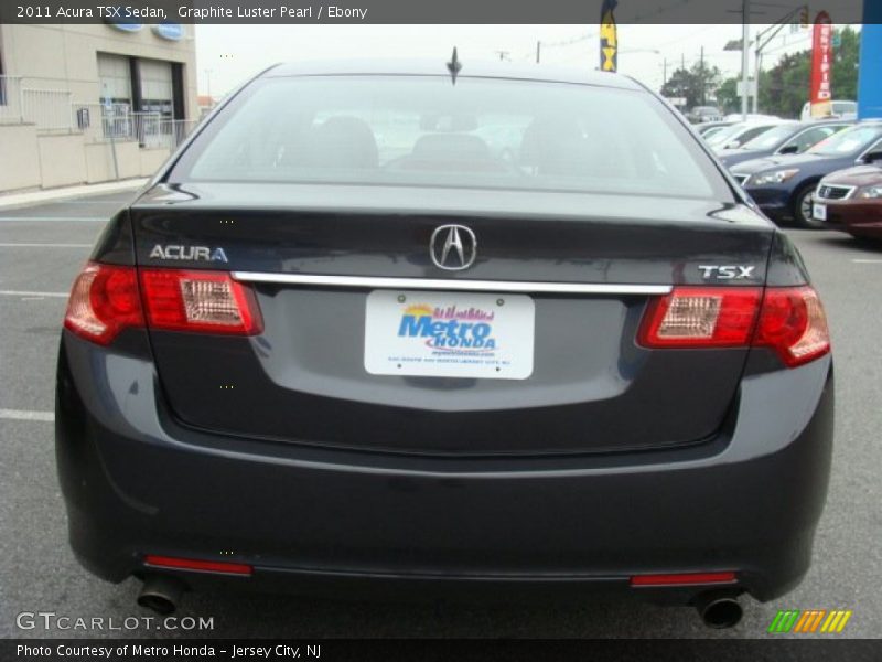 Graphite Luster Pearl / Ebony 2011 Acura TSX Sedan
