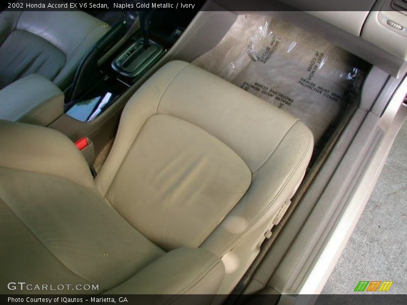 Naples Gold Metallic / Ivory 2002 Honda Accord EX V6 Sedan