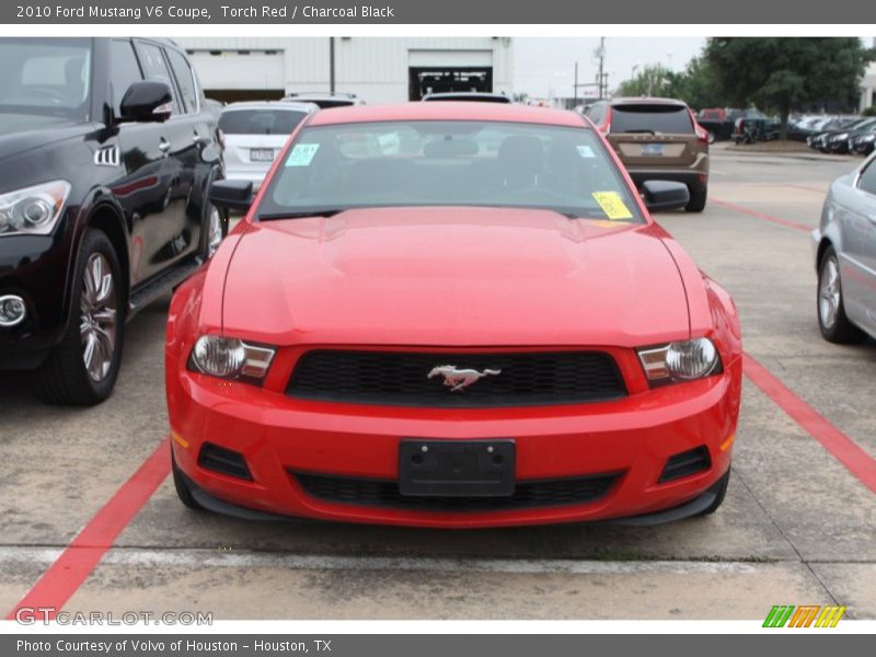 Torch Red / Charcoal Black 2010 Ford Mustang V6 Coupe