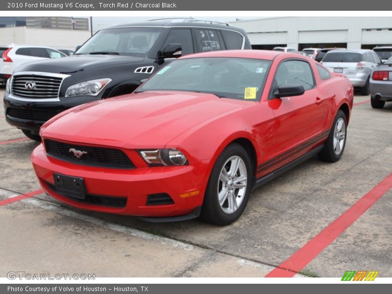 Torch Red / Charcoal Black 2010 Ford Mustang V6 Coupe
