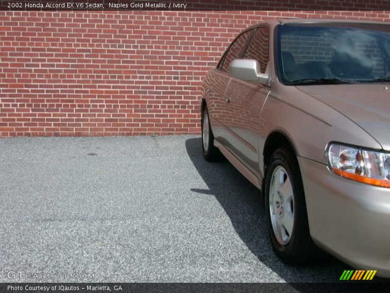 Naples Gold Metallic / Ivory 2002 Honda Accord EX V6 Sedan