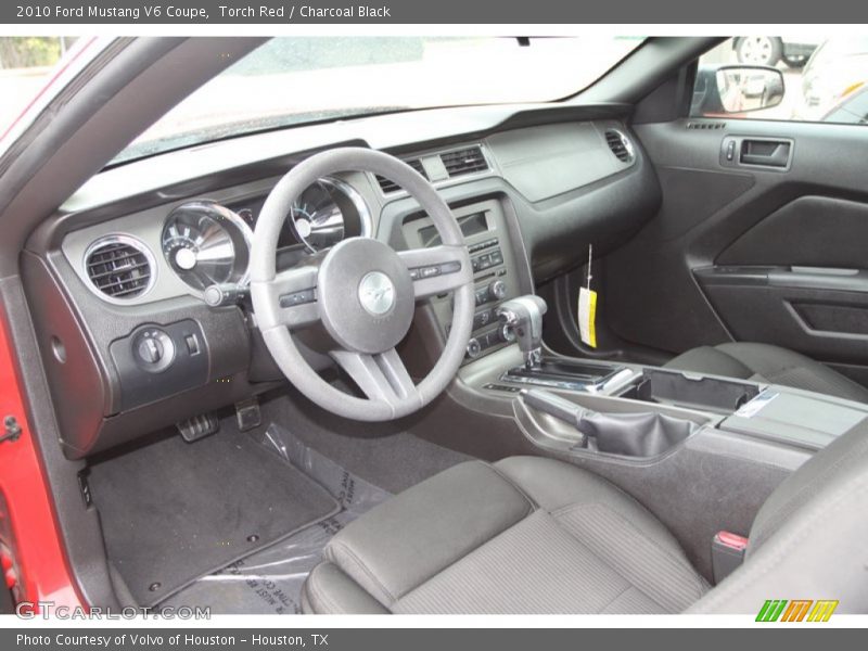 Torch Red / Charcoal Black 2010 Ford Mustang V6 Coupe