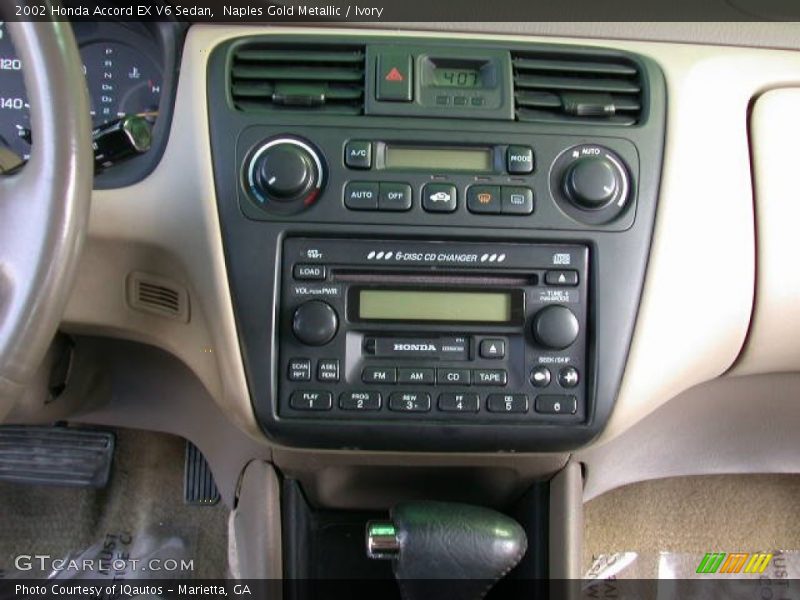 Audio System of 2002 Accord EX V6 Sedan