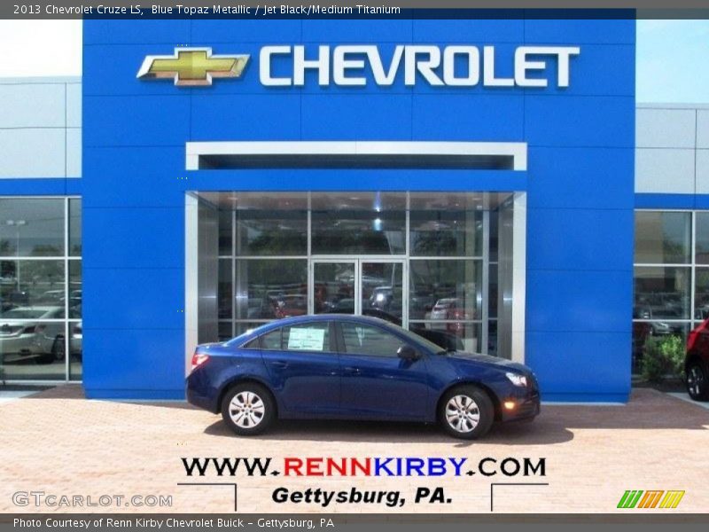Blue Topaz Metallic / Jet Black/Medium Titanium 2013 Chevrolet Cruze LS