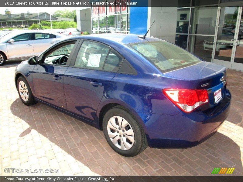 Blue Topaz Metallic / Jet Black/Medium Titanium 2013 Chevrolet Cruze LS
