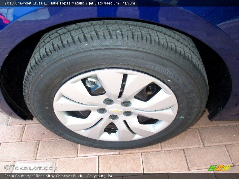 Blue Topaz Metallic / Jet Black/Medium Titanium 2013 Chevrolet Cruze LS