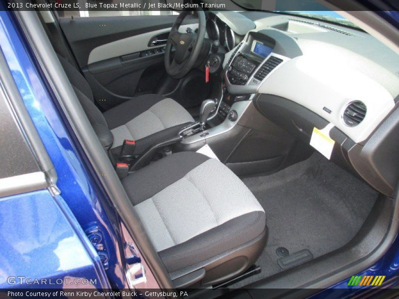 Blue Topaz Metallic / Jet Black/Medium Titanium 2013 Chevrolet Cruze LS