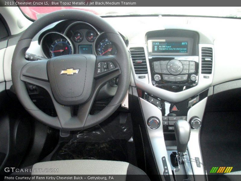Blue Topaz Metallic / Jet Black/Medium Titanium 2013 Chevrolet Cruze LS
