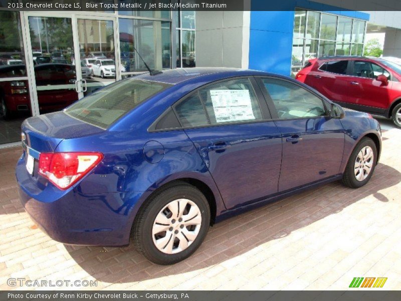 Blue Topaz Metallic / Jet Black/Medium Titanium 2013 Chevrolet Cruze LS