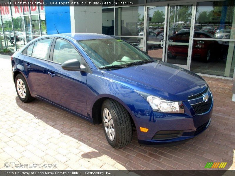 Blue Topaz Metallic / Jet Black/Medium Titanium 2013 Chevrolet Cruze LS