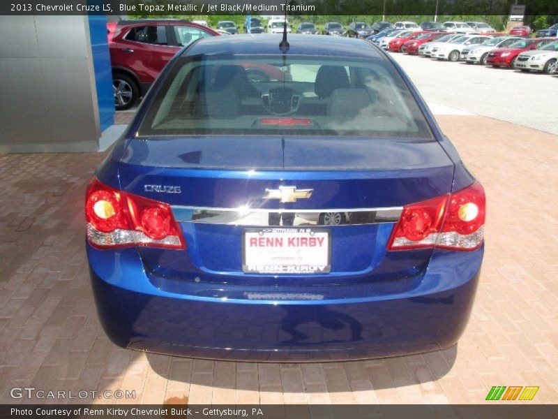 Blue Topaz Metallic / Jet Black/Medium Titanium 2013 Chevrolet Cruze LS