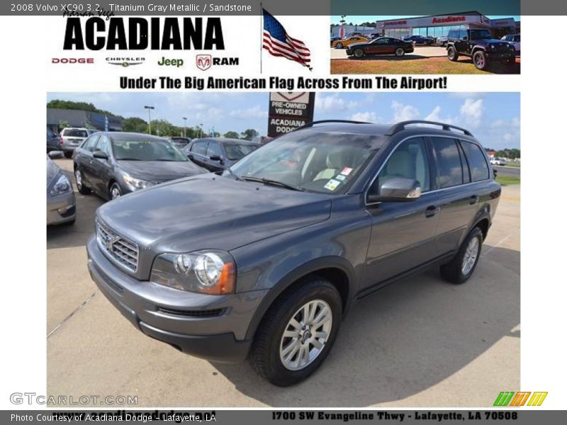 Titanium Gray Metallic / Sandstone 2008 Volvo XC90 3.2