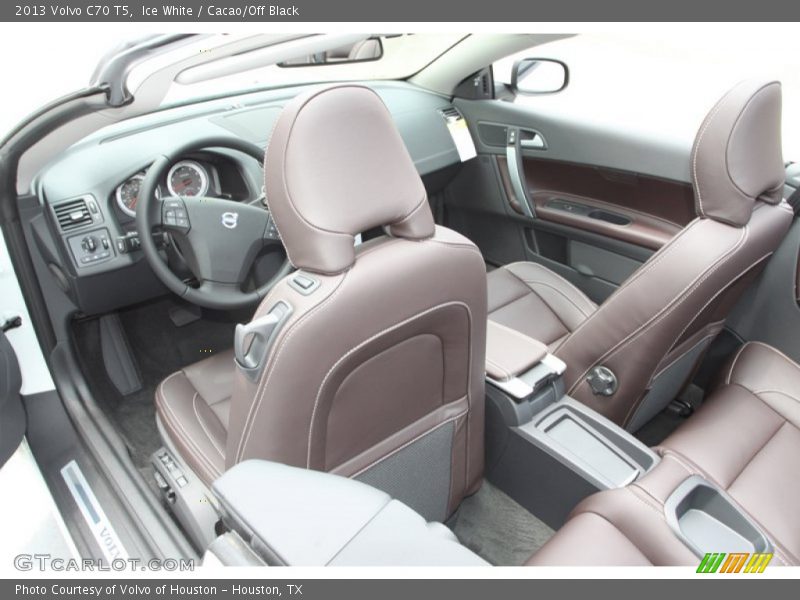 Ice White / Cacao/Off Black 2013 Volvo C70 T5