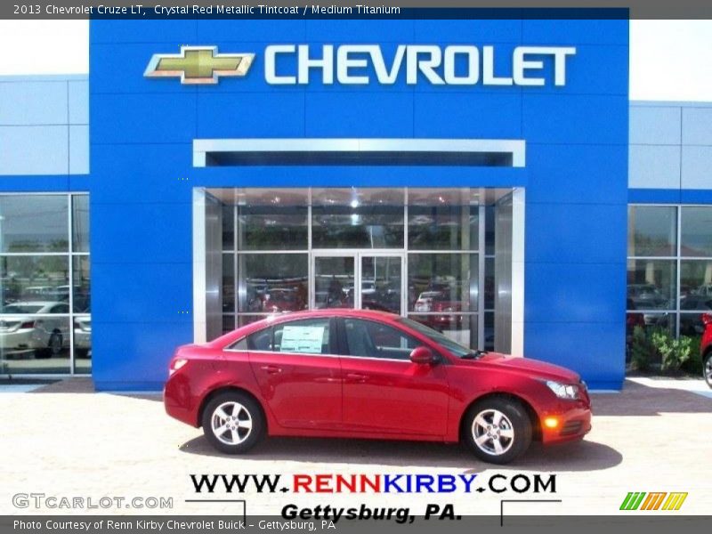 Crystal Red Metallic Tintcoat / Medium Titanium 2013 Chevrolet Cruze LT