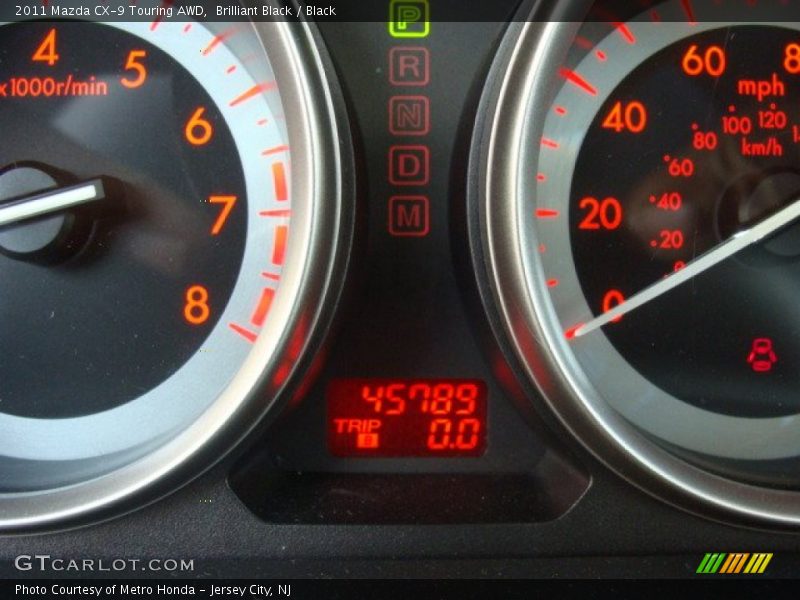 Brilliant Black / Black 2011 Mazda CX-9 Touring AWD