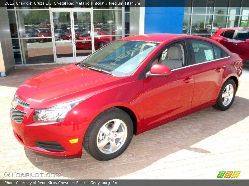 Crystal Red Metallic Tintcoat / Medium Titanium 2013 Chevrolet Cruze LT