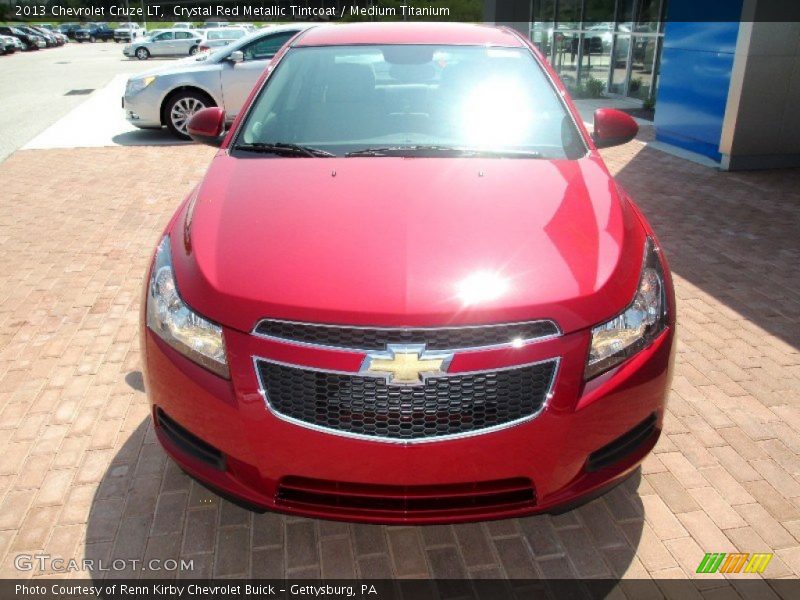 Crystal Red Metallic Tintcoat / Medium Titanium 2013 Chevrolet Cruze LT