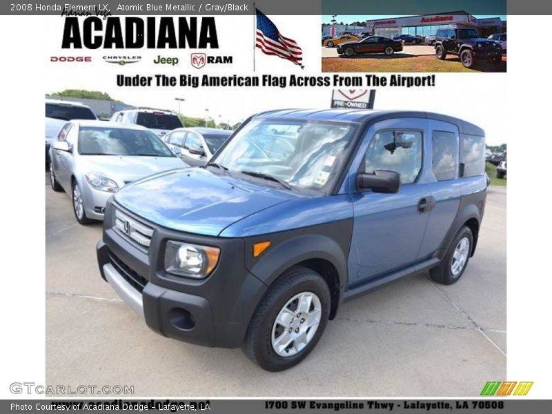 Atomic Blue Metallic / Gray/Black 2008 Honda Element LX